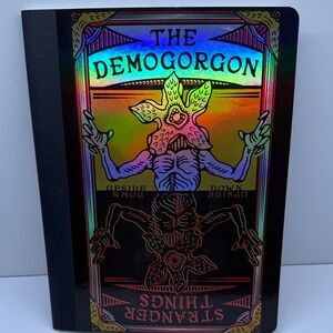 Holographic Stranger Things Composition Book Demogorgon